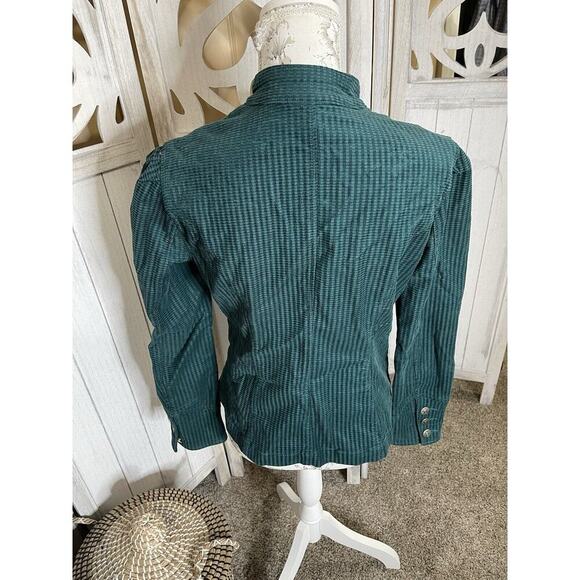 Cabi Womens Blazer Lennon Jacket Green Military Double Breasted Small - Picture 7 of 10